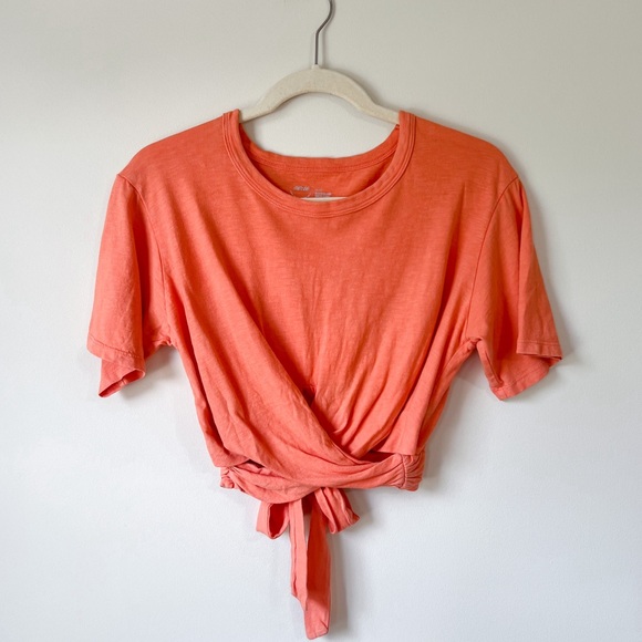 aerie Tops - Aerie Crop Wrap Tee